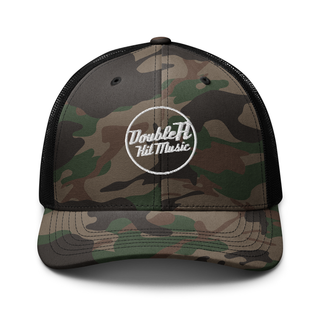 Camo-Embroidered Trucker Hat