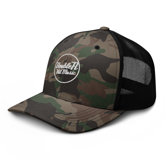 Camo-Embroidered Trucker Hat