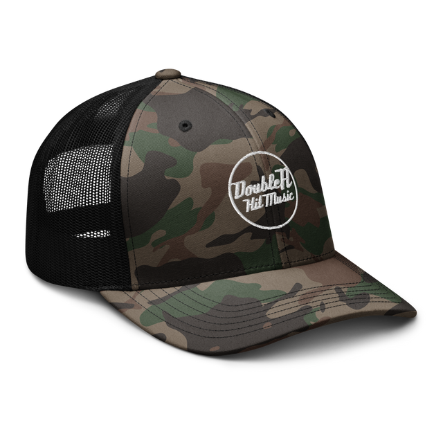 Camo-Embroidered Trucker Hat